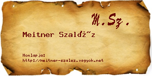 Meitner Szaléz névjegykártya